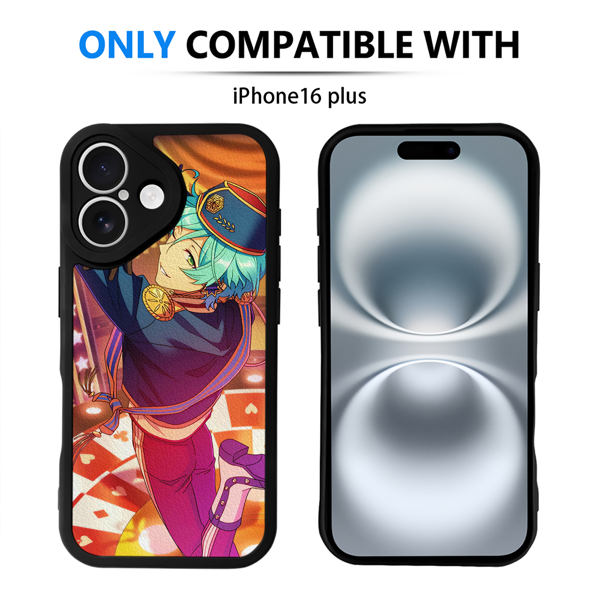 （画像用） あんさんぶるスターズ! Ensemble Stars 【iPhone 16シリーズ対応】シリコンスマホケース（レザー調） 材質：シリコン